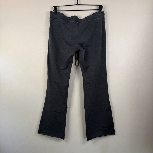 Aeropostale Womens Dark Gray Flared Drawstring Yoga Pants Size L - Picture 2 of 11